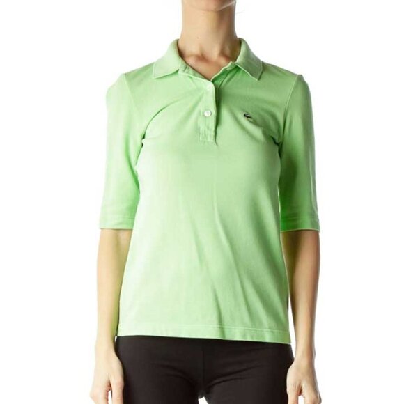 Lacoste Tops - Lacoste Green Polo Shirt
